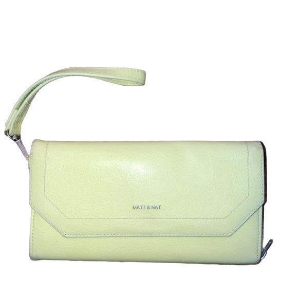 Matt & Nat Handbags - Matt & Nat yellow wristlet wallet / clutch